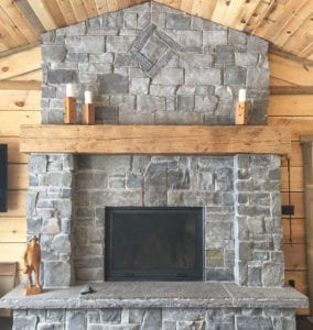 Stone fireplaces can warm up a cozy cottage